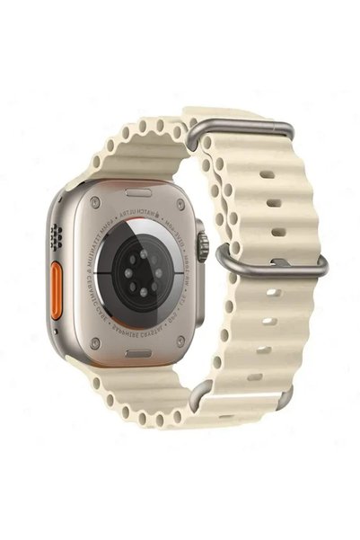Choice S10-46 42 44 45 49mm 24 Antique White Ocean strap For Apple Watch Ultr...