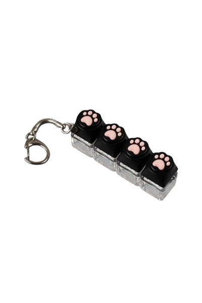 Choice Black Silicone Soft Cat Claws Keychain Key Ring Pendant Mobile Phone B...