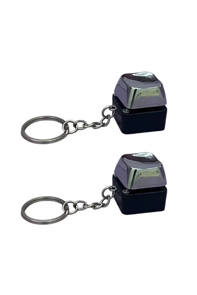 Choice 2PCs Black 1/2/3PCs Electric Shock Keyboard Keychain Street Trick Nove...