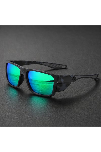 Choice Green Camouflage Polarized Sport Sunglasses Men UV400 Anti Glare Mirro...