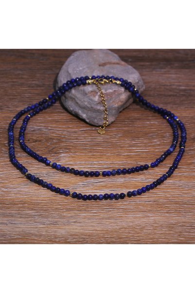 Choice Blue 90cm 1pcs Hot-selling natural stone lapis lazuli spacer bead stri...