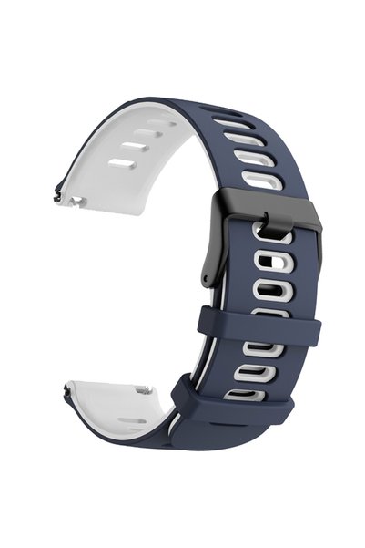 Choice 22mm Universal Midnight Blue White 20/22mm Official Strap For Garmin F...