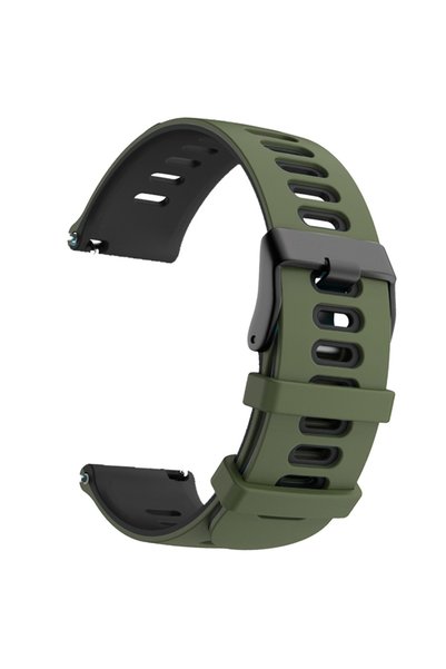 Choice 22mm Universal ArmyGreen Black 20/22mm Official Strap For Garmin Forer...