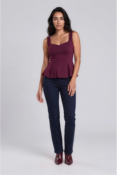 Marilyn Boutique Τοπ Αμάνικο Peplum