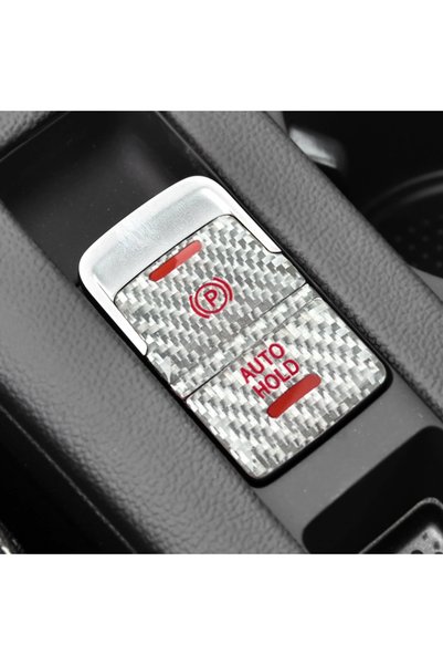 Choice S Silver 2Pcs Car Styling Handbrake Shift Panel Button Cover Trim Stic...