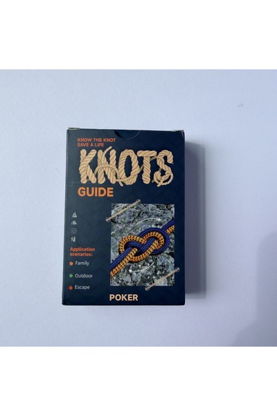 Choice Blue Outdoor Emergency Survival Rescue Knot Playing Cards Portable Ste...