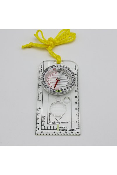 Choice 1pc Outdoor Compass Navigation Map Ruler - Scouting Scale Orienteering...