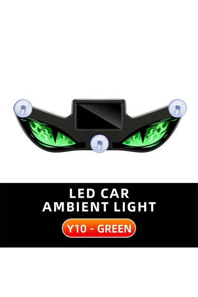 Choice Y10 Solar Powered Car Neon Light Wireless Cool DEMON EYE Led Ambient L...
