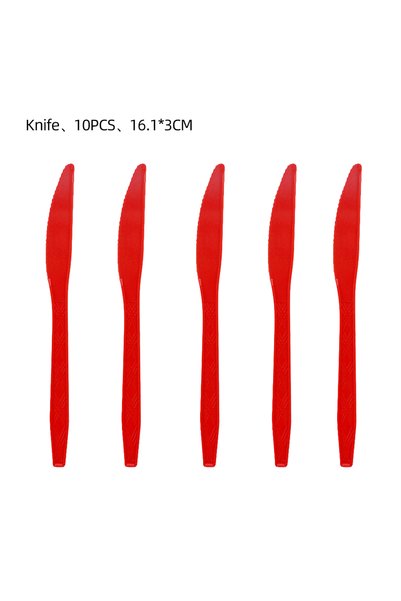 Choice 10pcs knife International World Flag Disposable Tableware 2026 Soccer ...