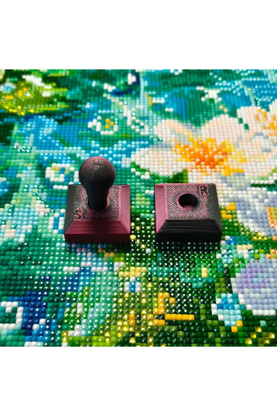 Choice Black Red 3D Printing Embossing Roller Diamond Dot Drill Press Detacha...