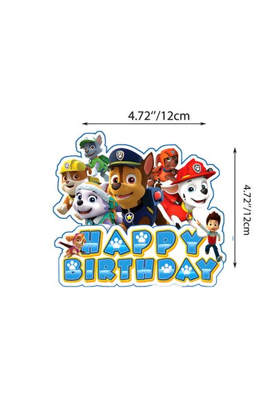 PAW PATROL Other 1PC Birthday Party Pawed Patrol Theme for Cake Toppers Banne...
