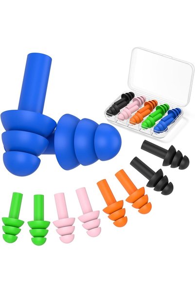 Zoye 5 Pairs Earplugs for Sleeping Noise Cancelling, Reusable Ear Plugs– Supe...