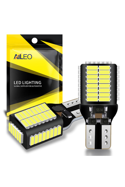 Choice T15 WHITE AILEO W16W LED 921 T15 LED 3000LM Reverse Light Bulbs 54X401...