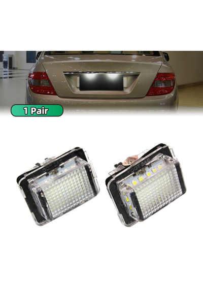 Choice Pair CanBus Error Free License Plate LED Light For Mercedes Benz C-Cla...
