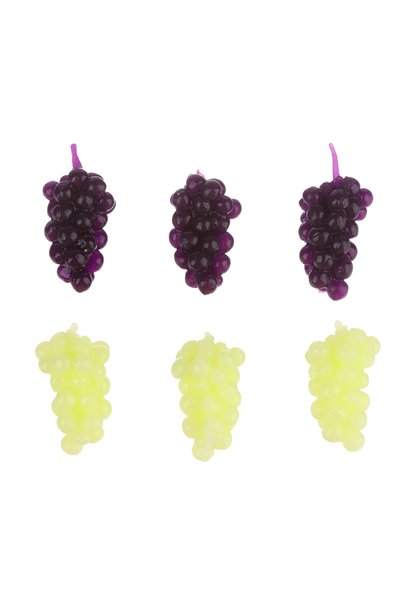 Choice 6pcs 6Pcs/set 1:12 Dollhouse Miniature Purple Green Grape Dollhouse Fo...