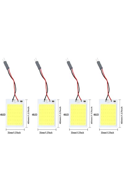 Choice 48LED 4pcs 1/2/4/8Pcs Car Interior Accessories Car Interior Panel LED ...
