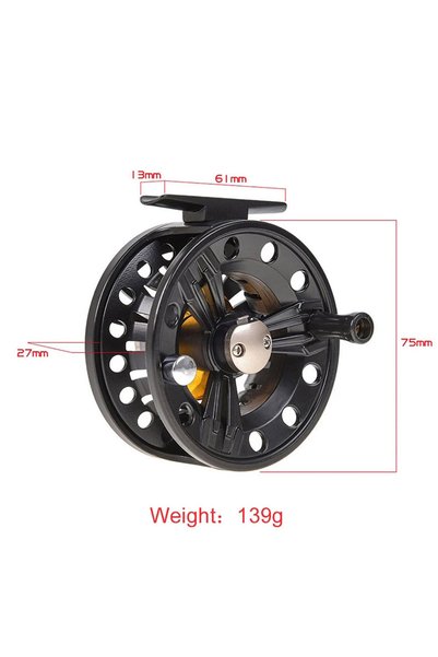 Choice Fishing Reel Fly Reel 75mm FULL METAL Body Super Large Light CNC Machi...