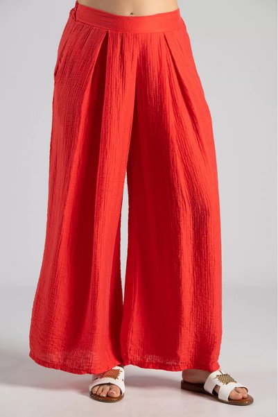 Marilyn Boutique Παντελόνα Λάστιχο Πιέτες
