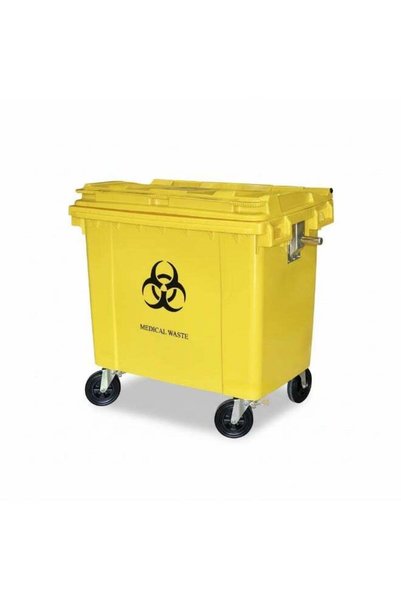 EK BINS Heavy Duty Outdoor Wheeled Garbage Container with Lid Wheelie Bin 660...
