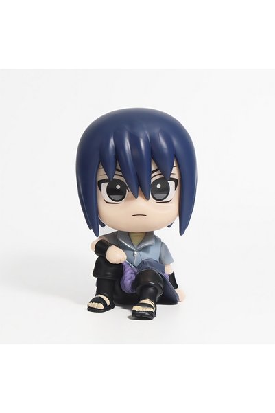 BANDAI 05 Naruto Chibi Figures Q Version Sitting Anime Figurines Sasuke Itach...