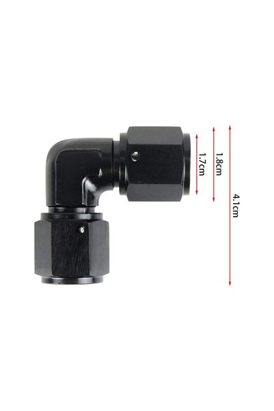 Choice AN6 90 Degree Swivel Elbow Hose Fittings AN4 AN6 AN8 AN10 Female Threa...