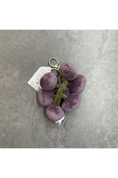 Choice Grape Bat Charm, Mummy Keychain, Watermelon Plush Toy, Macaron Plush K...