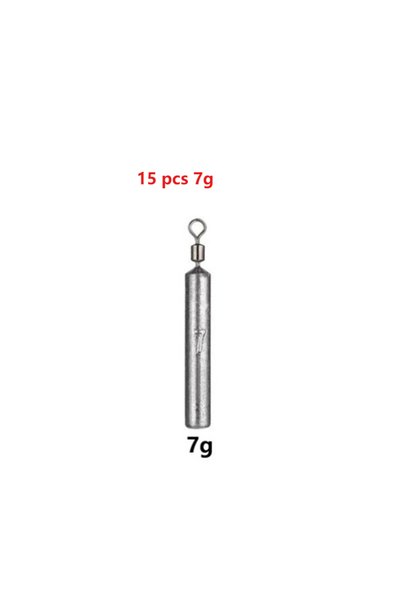 Choice 15 pcs opp7g 15PCS/Lot Drop Shot Sinkers 3.5g/5g/7g/10g/14g/20g Cylind...