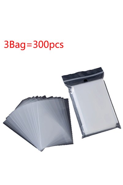 Choice 300 Pcs 100/300Pcs Soft Transparent Card Sleeves Premium Clear Plastic...