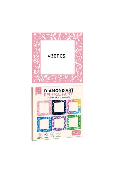 Choice Pink 10cm Film 30PCS Diamond Painting Release Film Frame Cover 3.9/5.9...