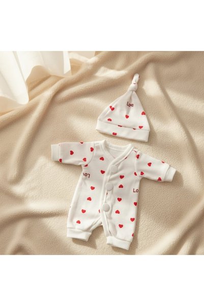 Choice White Red 4 Styles Cutest Baby Romper Outfits for Size 8-9Inch Newborn...
