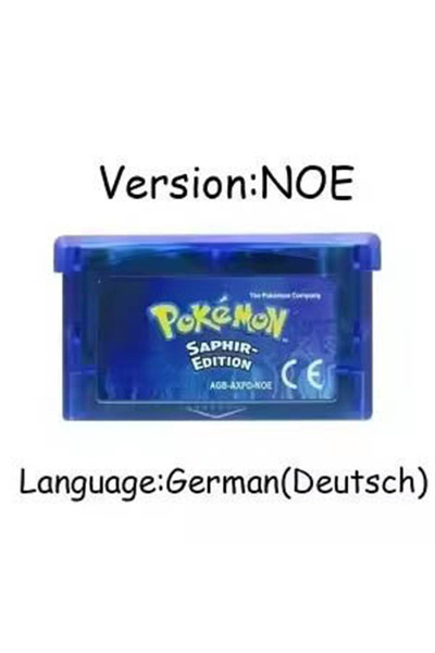 Choice NOE-SAPHIR GBA Game Cartridge 32-Bit Video Game Console Card Pokémon S...