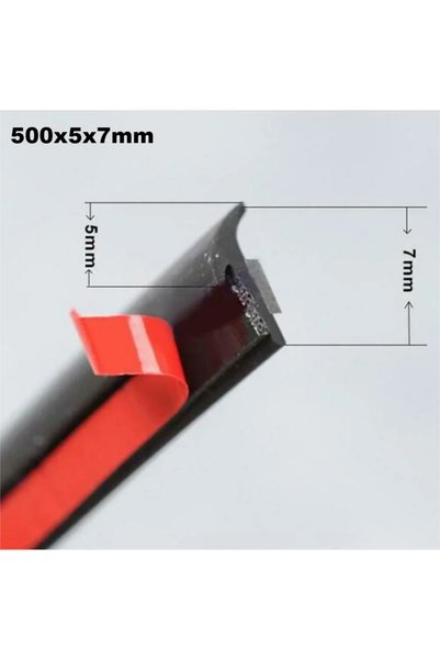 Choice New 5Mx5x7mm Car Rubber Seal Strip For Front Rear Bumper & Lip Headlig...