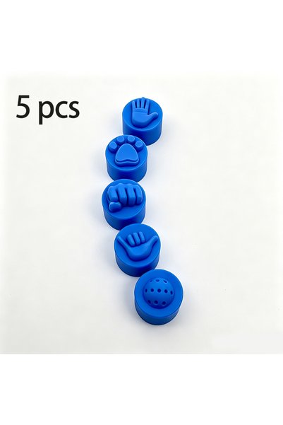 Choice Blue 5pcs Color-Coded Pickleball Paddle End Caps Suitable for Paddles,...