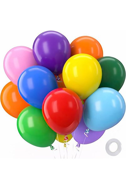 Choice 10 قطع، بالونات لاتكس مطفية بألوان متنوعة، مقاس 5 بوصات، متوفرة أيضًا ...