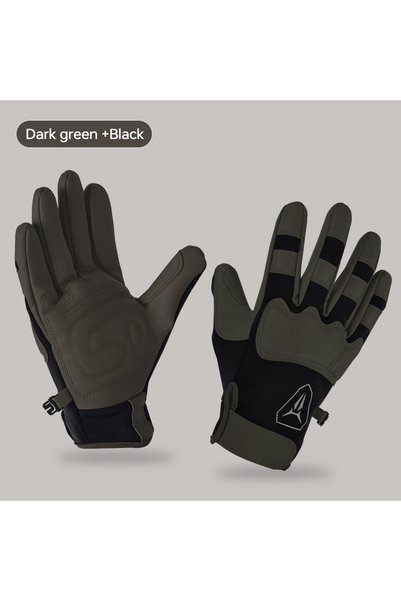 Choice قفازات شتوية دافئة للدراجات من M Dark Green X-TIGER، تدعم استخدام شاشا...