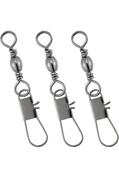Choice 8-50Pcs 50Pcs Swivels Fishing Tackle Stainless Steel Fishing Swivels S...