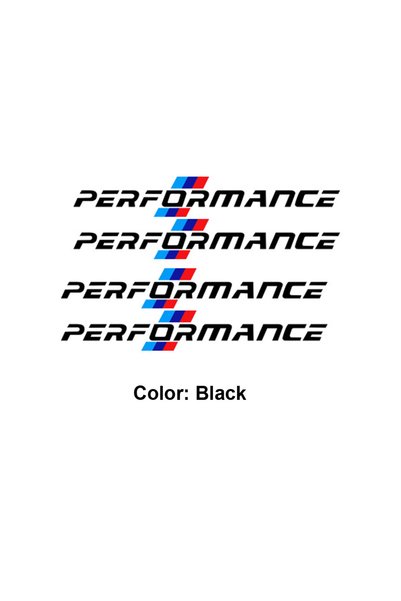 Choice black 4PCS/SET Black/White Performance Vinyl Decals – Waterproof Stick...
