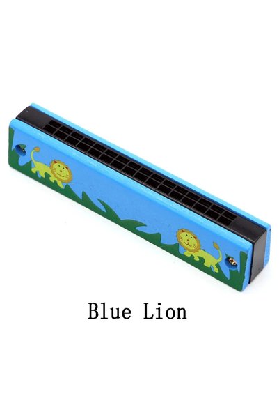Choice C 1pcs 1/2pcs Children Wooden Harmonica Orff Instrument 16holes Kinder...
