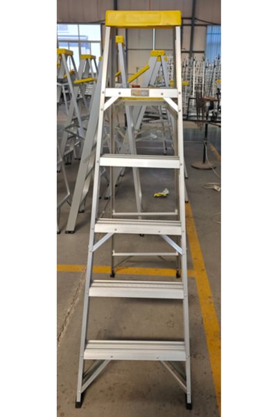 TOLSEN Folding Step Ladder 2.1m, Quality Lightweight Step Stool with Handrail...