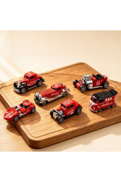Choice 6 boxes 1 1:64 Retro Alloy Car Model Set - 6 Different Designs of Modi...