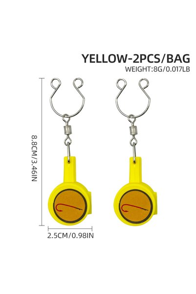 Choice Yellow-2pcs ShareShark 2pcs/bag Fast Knot Tying Tool Fishing Knots Tie...