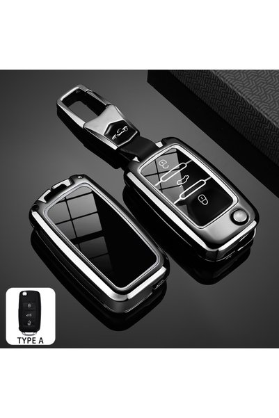 Choice Type-A Set-1-1 HJ Zinc Alloy Car Key Cover Case Holder Shell For VW Vo...