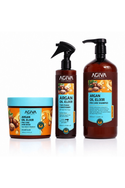 agiva care& beauty Argan set for nourishing, restoring, and repairing hair fr...