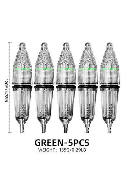 Choice Green-S-5pcs ShareShark 5pcs LED Flashing Fishing Light AA Battery Pow...