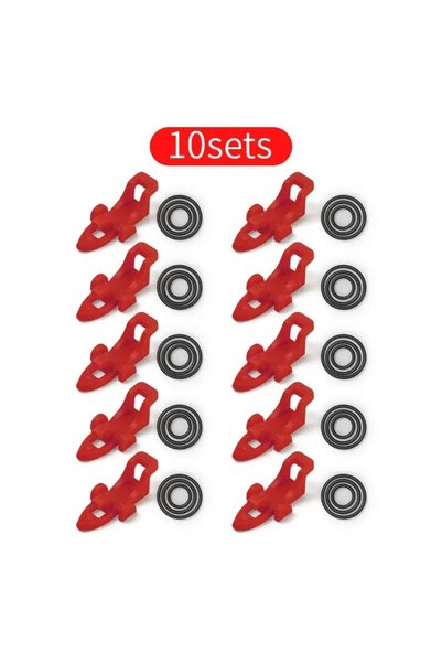 Choice (10 مجموعات) حامل خطافات صنارة الصيد باللون الأحمر، يتسع لـ 10-30 قطعة...