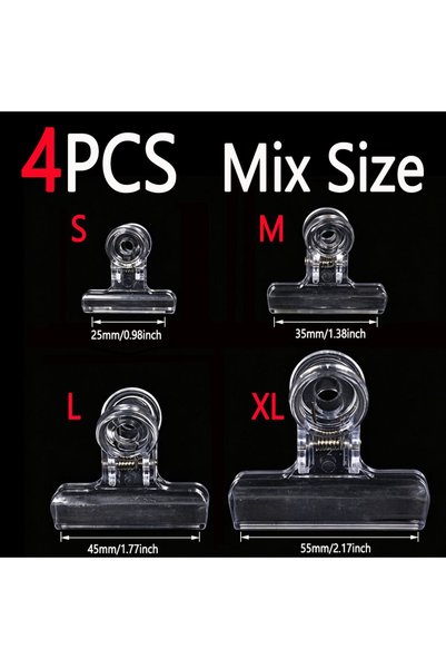 Choice 4PCS Mix Size 2pc~5pcs Clear Plastic Dubbing Loop Clip CDC Fly Tying T...