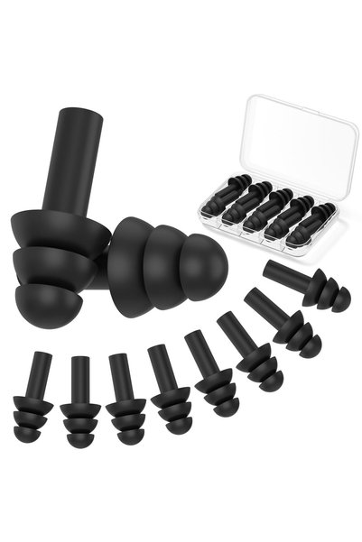 Zoye 5 Pairs Earplugs for Sleeping Noise Cancelling, Reusable Ear Plugs– Supe...