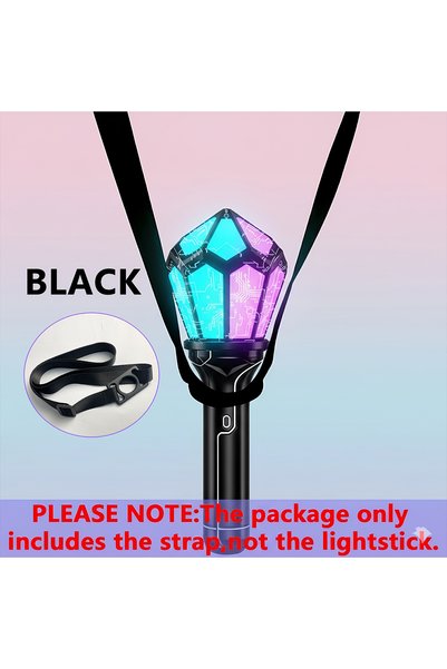 Choice 1PCS K-POP Crossbody Light Stick Strap Lanyard, Solid Color Light Stic...