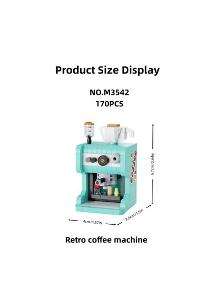 Choice M3542No box 100+ PCS Retro Home Appliance Building Block Toys Set - 6 ...
