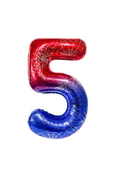 Choice رقم 40 بوصة 5 بالون فويل على شكل رقم 0-9 بتصميم عنكبوت لعيد الميلاد وا...